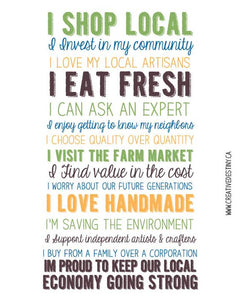 Shop Local and Invest in Your Community Your Province Your Country