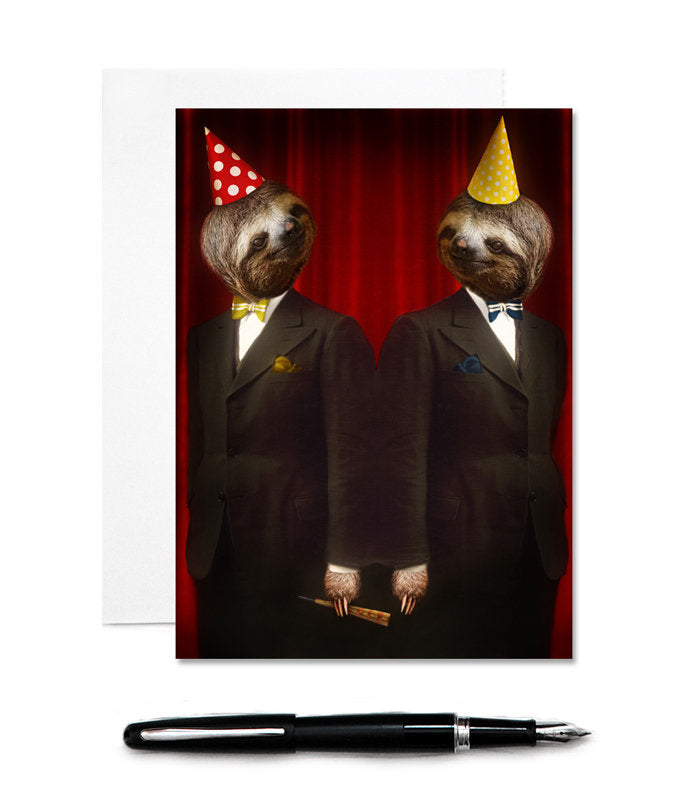 The Legendary Sloth Brothers Card - blank - 5x7