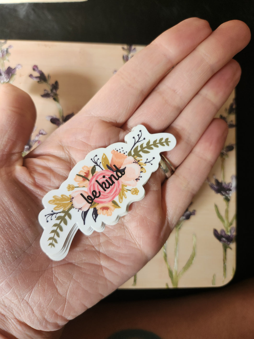 Floral Be Kind Sticker