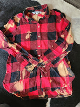 Black and Red Buffalo Plaid - size large