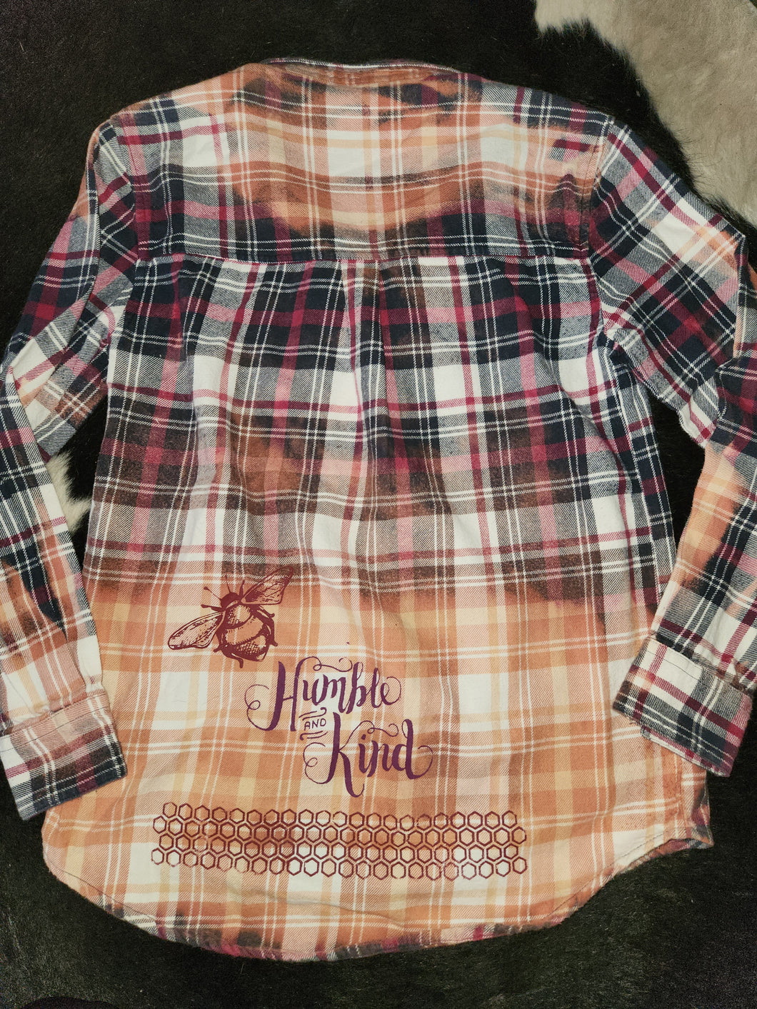 Humble and Kind - distressed flannel - (size x small)