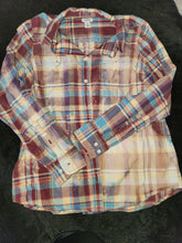 Distressed Flannel - Earthtones (size medium)