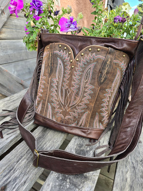 Shades of Brown Boot Bag