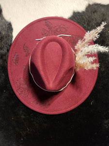 Queen of Hearts burned hat