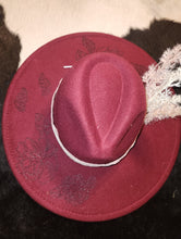 Queen of Hearts burned hat