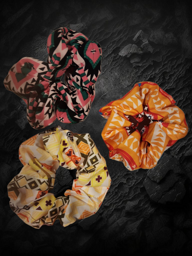 Western theme scrunchie