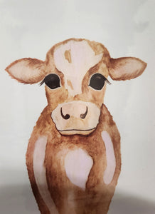 Watercolor Calf