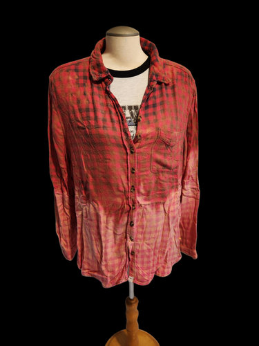 2 tone distressed flannel - 2XL
