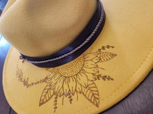 Rancher Wide Brim Sunflower Hat - burned