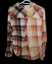 Distressed Flannel - 2 tone Plaid - Women's Size Medium