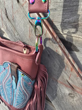 Rose and Turquoise Boot Bag