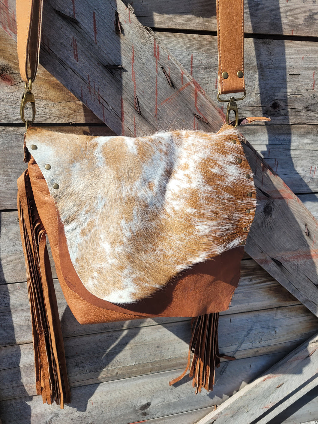 Tanya - Cowhide and Leather Purse
