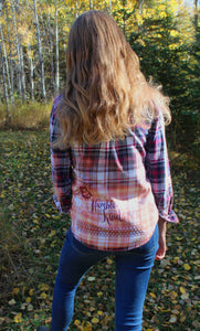 Humble and Kind - distressed flannel - (size x small)