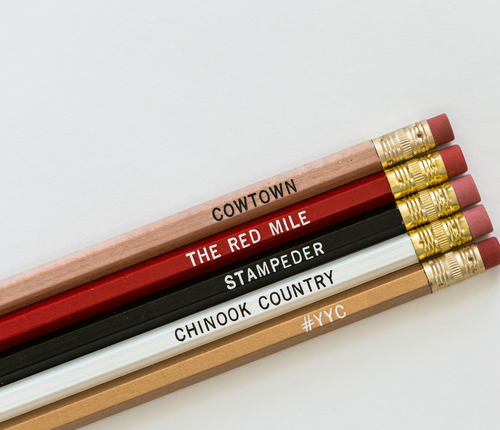 Calgary Theme Pencils - pack of 5